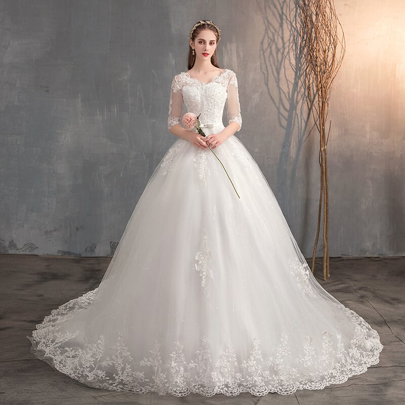 Long Lace Wedding Dress
